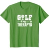image:imageBrooke amp Jess Designs Golf is My Therapy Unisex Adult TShirt  Black  Small  Short Sleeve  Classic Fit  Golfers GiftGrass Green