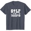 image:imageBrooke amp Jess Designs Golf is My Therapy Unisex Adult TShirt  Black  Small  Short Sleeve  Classic Fit  Golfers GiftHeather Blue