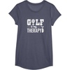image:imageBrooke amp Jess Designs Golf is My Therapy Unisex Adult TShirt  Black  Small  Short Sleeve  Classic Fit  Golfers GiftHeather Blue
