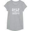 image:imageBrooke amp Jess Designs Golf is My Therapy Unisex Adult TShirt  Black  Small  Short Sleeve  Classic Fit  Golfers GiftHeather Grey