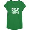 image:imageBrooke amp Jess Designs Golf is My Therapy Unisex Adult TShirt  Black  Small  Short Sleeve  Classic Fit  Golfers GiftKelly Green