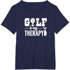 image:imageBrooke amp Jess Designs Golf is My Therapy Unisex Adult TShirt  Black  Small  Short Sleeve  Classic Fit  Golfers GiftNavy Blue