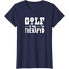 image:imageBrooke amp Jess Designs Golf is My Therapy Unisex Adult TShirt  Black  Small  Short Sleeve  Classic Fit  Golfers GiftNavy Blue