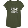 image:imageBrooke amp Jess Designs Golf is My Therapy Unisex Adult TShirt  Black  Small  Short Sleeve  Classic Fit  Golfers GiftOlive Green
