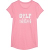 image:imageBrooke amp Jess Designs Golf is My Therapy Unisex Adult TShirt  Black  Small  Short Sleeve  Classic Fit  Golfers GiftPink