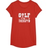 image:imageBrooke amp Jess Designs Golf is My Therapy Unisex Adult TShirt  Black  Small  Short Sleeve  Classic Fit  Golfers GiftRed