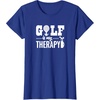 image:imageBrooke amp Jess Designs Golf is My Therapy Unisex Adult TShirt  Black  Small  Short Sleeve  Classic Fit  Golfers GiftRoyal Blue