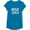 image:imageBrooke amp Jess Designs Golf is My Therapy Unisex Adult TShirt  Black  Small  Short Sleeve  Classic Fit  Golfers GiftSapphire Blue