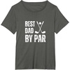 image:imageFunny Best Dad By Par Golf Gift TShirtAsphalt Grey
