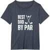 image:imageFunny Best Dad By Par Golf Gift TShirtHeather Blue