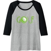 image:imageGolf  Golf Gift Raglan Baseball TeeBlackAthletic Heather