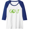 image:imageGolf  Golf Gift Raglan Baseball TeeRoyal BlueWhite