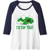 image:imageId Tap That  Golf Gift Raglan Baseball TeeNavy BlueWhite