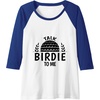 image:imageTalk Birdie To Me  Golf Gift Raglan Baseball TeeRoyal BlueWhite