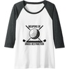 image:imageWeapons Of Grass Destruction  Golf Gift Raglan Baseball TeeDark Heather GreyWhite