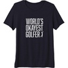 image:imageWorlds Okayest Golfer  Great Gift for Golfers Premium Triblend TShirtNavy Blue