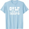 image:imageBrooke amp Jess Designs Golf is My Therapy Unisex Adult TShirt  Black  Small  Short Sleeve  Classic Fit  Golfers GiftBaby Blue