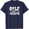 image:imageBrooke amp Jess Designs Golf is My Therapy Unisex Adult TShirt  Black  Small  Short Sleeve  Classic Fit  Golfers GiftNavy Blue