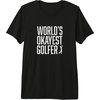 image:imageWorlds Okayest Golfer  Great Gift for Golfers Premium Triblend TShirtBlack