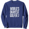 image:imageWorlds Okayest Golfer  Great Gift for Golfers SweatshirtNavy Blue