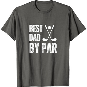 image:imageFunny Best Dad By Par Golf Gift TShirtAsphalt Grey