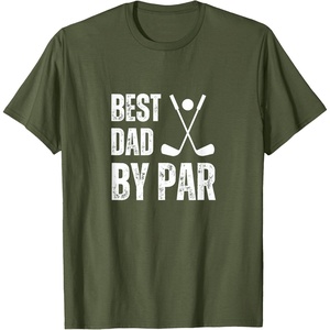 image:imageFunny Best Dad By Par Golf Gift TShirtOlive Green
