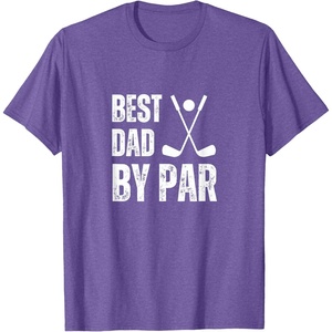 image:imageFunny Best Dad By Par Golf Gift TShirtPurple Heather