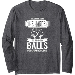image:imageFunny Golfing Gear  Great gift for Men Long Sleeve TShirtDark Heather Grey