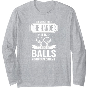 image:imageFunny Golfing Gear  Great gift for Men Long Sleeve TShirtHeather Grey
