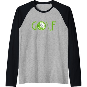 image:imageGolf  Golf Gift Raglan Baseball TeeBlackAthletic Heather