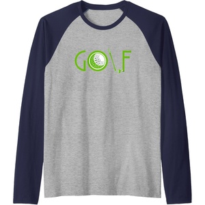 image:imageGolf  Golf Gift Raglan Baseball TeeNavy BlueAthletic Heather