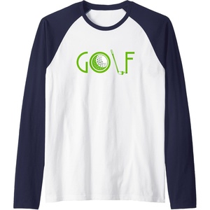 image:imageGolf  Golf Gift Raglan Baseball TeeNavy BlueWhite