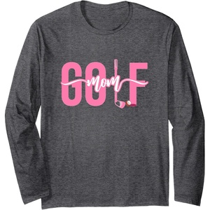 image:imageGolf Mom  Golf Gift Long Sleeve TShirtDark Heather Grey