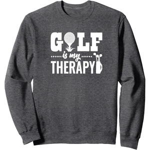 image:imageGolf is My Therapy  Great gift for Golfers SweatshirtDark Heather Grey