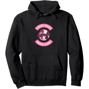 image:imageLivin That Wife Life  Golf Gift Pullover HoodieBlack