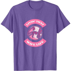 image:imageLivin That Wife Life  Golf Gift TShirtPurple Heather