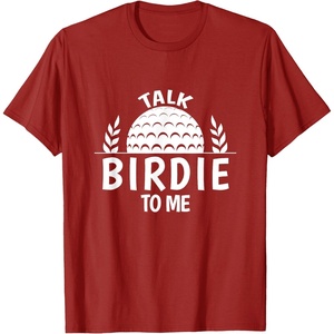 image:imageTalk Birdie To Me  Golf Gift TShirtCranberry Red