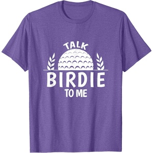image:imageTalk Birdie To Me  Golf Gift TShirtPurple Heather