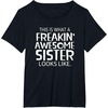 image:imageFreakin Awesome Sister Looks Like  Gift for Sisters TShirtBlack