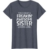 image:imageFreakin Awesome Sister Looks Like  Gift for Sisters TShirtHeather Blue