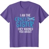 image:imageI Am The Crazy Fun Sister  Sister Gifts TShirtPurple Heather