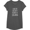 image:imageI Run on Coffee Chaos and Cuss Words Gift for Women TShirtAsphalt Grey
