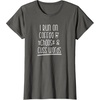 image:imageI Run on Coffee Chaos and Cuss Words Gift for Women TShirtAsphalt Grey