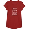 image:imageI Run on Coffee Chaos and Cuss Words Gift for Women TShirtCranberry Red
