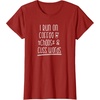 image:imageI Run on Coffee Chaos and Cuss Words Gift for Women TShirtCranberry Red
