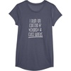 image:imageI Run on Coffee Chaos and Cuss Words Gift for Women TShirtHeather Blue