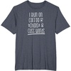 image:imageI Run on Coffee Chaos and Cuss Words Gift for Women TShirtHeather Blue