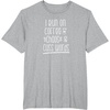 image:imageI Run on Coffee Chaos and Cuss Words Gift for Women TShirtHeather Grey