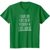 image:imageI Run on Coffee Chaos and Cuss Words Gift for Women TShirtKelly Green
