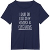 image:imageI Run on Coffee Chaos and Cuss Words Gift for Women TShirtNavy Blue